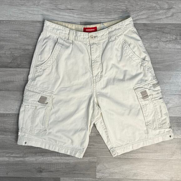 Union Bay Men’s Cargo Shorts Cream - Picture 2 of 9